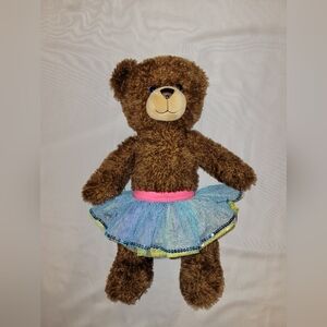 Build -A- Bear Workshop 18" 20th Birthday Brown Jointed Bear With Tutu
